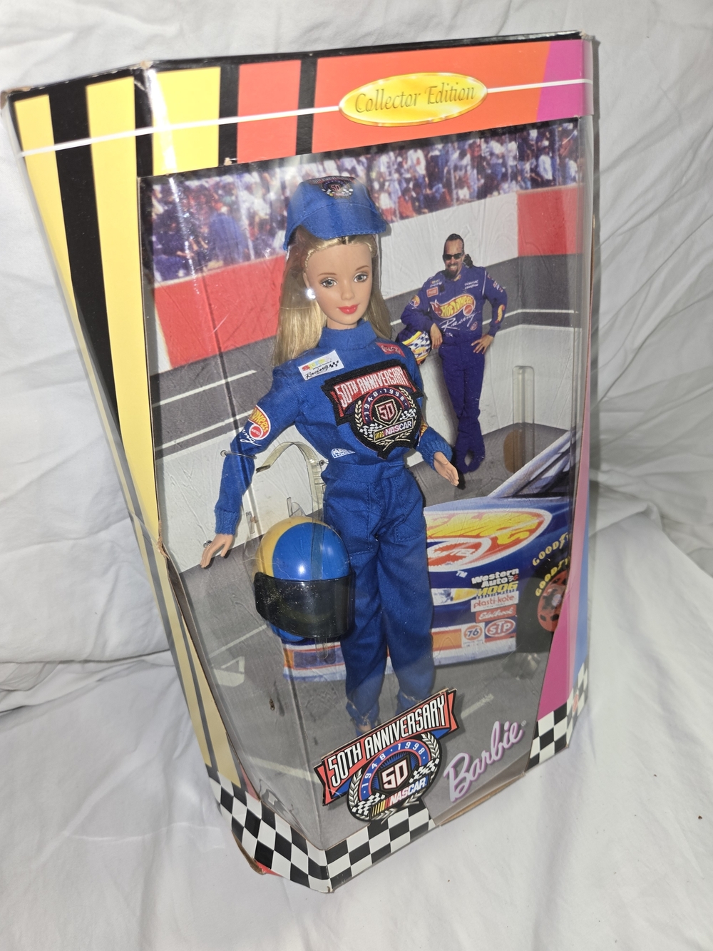 1998 Collector Edition Nascar 50th Anniversary Racing Barbie - NRFB